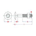 Afbeeldingen van PGB-Fasteners houtbout met deeldraad Din 603 M10x100 verzinkt