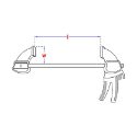 Afbeeldingen van PGB-Fasteners schuifklem 85x300 staal