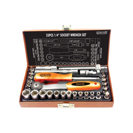Afbeeldingen van PGB-Fasteners COSMOS doppenset metaal 1/4"-33 dlg