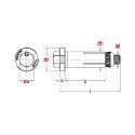 Afbeeldingen van PGB-Fasteners hollo-bolt M12x60 inox A4 (SW30)