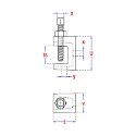 Afbeeldingen van PGB-Fasteners flensklem type LC M6 temperguss