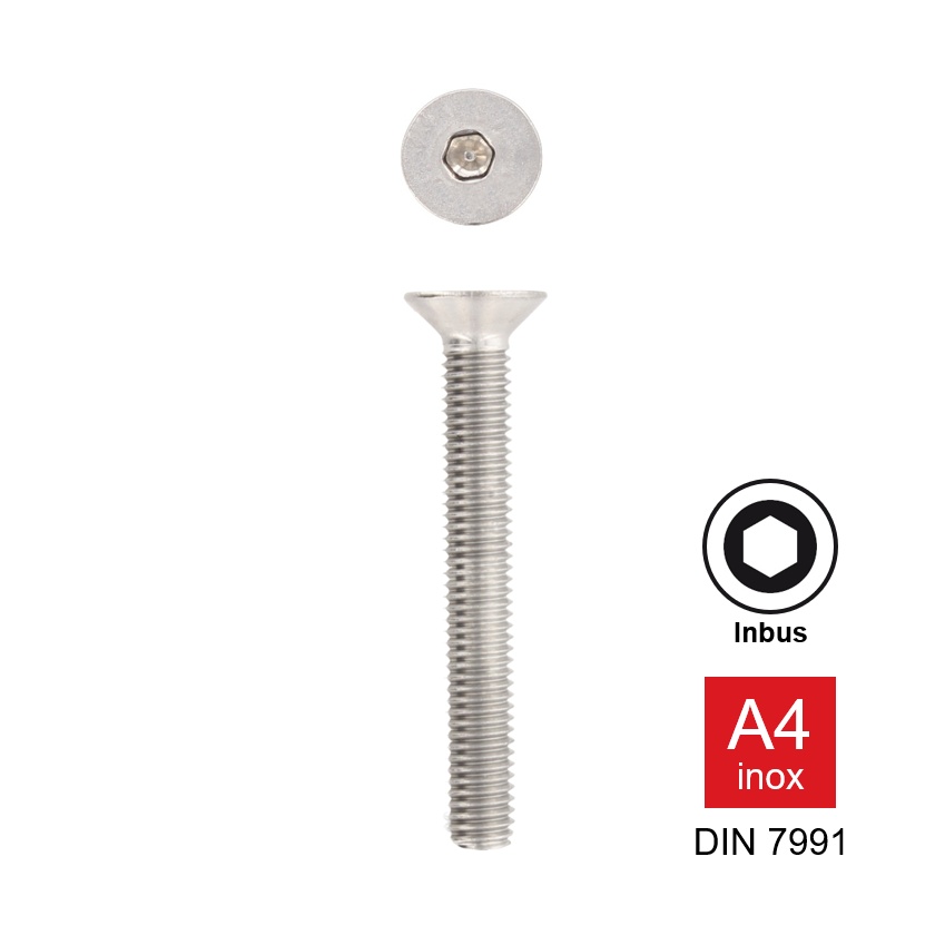 Verzonken kop Inox A4 DIN 7991