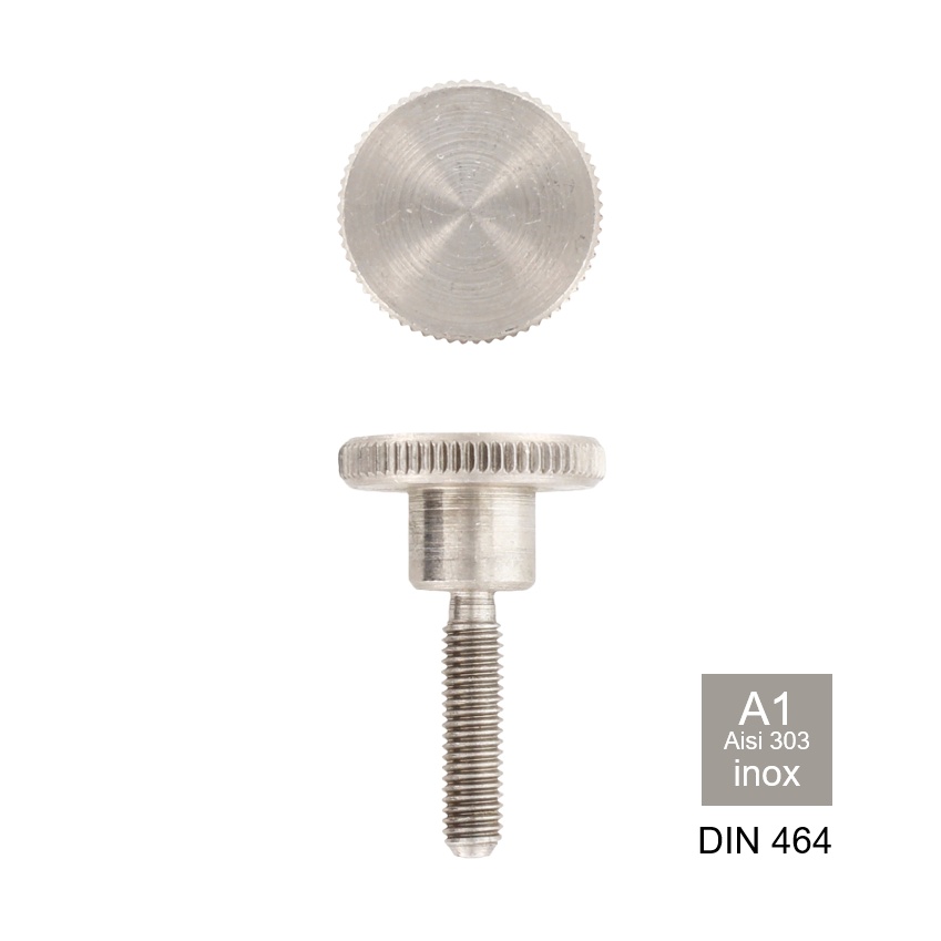 Kartelschroef met gladde kraag Din 464 inox A1 - AISI 303